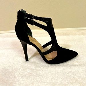 Guess Black multi suede